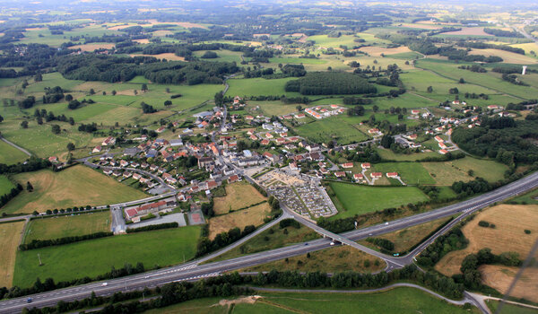 Vue aérienne du bourg